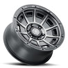 ICON Victory 17x8.5 5x5 -6mm Offset 4.5in BS Smoked Satin Black Tint Wheel ICON