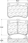 StopTech Street Touring 91-03 Ford Escort ZX2 / 92-95 Mazda MX-3 Front Brake Pads Stoptech