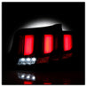 Spyder 10-12 Ford Mustang - Light Bar Seq. Turn Signal LED Tail Lights - Black - ALT-YD-FM10-LED-BK SPYDER