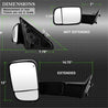 Xtune Dodge Ram 1500 09-12 Extendable Heated Adjust Mirror Black HoUSing Left MIR-DRAM09S-PWH-L SPYDER