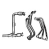BBK 07-11 Jeep 3.8 V6 Long Tube Exhaust Headers And Y Pipe And Converters - 1-5/8 Chrome BBK