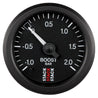Autometer Stack 52mm -1 to +2 Bar T-Fitting 0.187in Barb (M) Mechanical Boost Pressure Gauge - Black AutoMeter