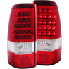 ANZO 1999-2007 Chevrolet Silverado 1500 LED Taillights Red/Clear ANZO