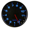Autometer Spek-Pro Gauge Tachometer 5in 11K Rpm W/Shift Light & Peak Mem Black/Smoke/Black AutoMeter