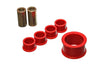 Energy Suspension 02-09 Nissan 350Z / 03-07 Infiniti G35 Coupe Red Rack and Pinion Bushing Set Energy Suspension