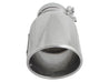 aFe MACH Force-XP 304 SS Right Side Single Wall Polished Exhaust Tip 4in Inlet x 6in Outlet x 12in L aFe