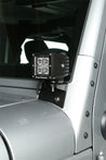 Rugged Ridge 07-18 Jeep Wrangler JK Textured Black Windshield Aux. Light Mounting Brackets Rugged Ridge