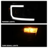 Xtune Toyota Tundra 07-13 LED Light Bar Projector Headlights Black Smoked PRO-JH-TTU07-LED-BSM SPYDER
