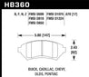Hawk Buick/ Cadillac/ Chevy/ Olds/ Pontiac Front Performance Ceramic Street Brake Pads Hawk Performance