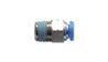 Vibrant Male Straight Pneumatic Vacuum Fitting 1/8in NPT Thread for use with 3/8in 9.5mm OD tubing Vibrant