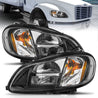 ANZO 2002-2014 Freightliner M2 LED Crystal Headlights Black Housing w/ Clear Lens (Pair) ANZO