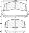 StopTech Street Brake Pads - Front/Rear Stoptech