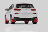 Rally Armor 19-21 Hyundai Elantra N Line Black UR Mud Flap w/ White Logo Rally Armor