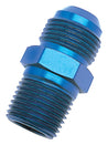 Russell Performance -4 AN to 3/8in NPT Straight Flare to Pipe (Blue) Russell