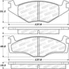 StopTech 85-93 Volkswagen Cabriolet Street Performance Front Brake Pads Stoptech