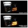 Spyder Dodge Ram 09-12 Projector Headlights Light Bar DRL Smoke PRO-YD-DR09-LBDRL-SM SPYDER