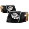 xTune 01-03 Ford Explorer Sport 4pc OEM Style Headlights w/Corner - Black (HD-JH-FEXP01-ST-BK) SPYDER