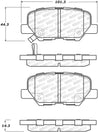 StopTech 13-17 Mitsubishi Outlander Sport Street Select Rear Brake Pads Stoptech