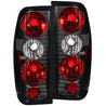 ANZO 1998-2004 Nissan Frontier Taillights Black ANZO