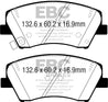 EBC 2017+ Hyundai Elantra 1.4L Turbo Ultimax2 Front Brake Pads EBC