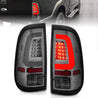 ANZO 2008-2016 Ford F-250 LED Taillights Chrome Housing Smoke Lens (Pair) ANZO