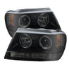 Spyder Jeep Grand Cherokee 99-04 Projector Headlights LED Halo LED Black Smoke PRO-YD-JGC99-HL-BSM SPYDER