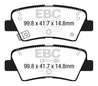 EBC 12+ Hyundai Elantra GT 2 Redstuff Rear Brake Pads EBC