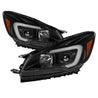 xTune 13-16 Ford Escape LED Light Bar Halogen Projector Headlights - Black (PRO-JH-FESCA13-LB-BK) SPYDER