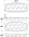 StopTech Performance 01-05 Miata w/ Sport Suspension Rear Brake Pads D891 Stoptech