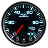 Autometer Spek-Pro Gauge Fuel Press 2 1/16in 100psi Stepper Motor W/Peak & Warn Blk/Smoke/Blk AutoMeter