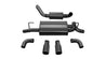 Corsa 18+ Jeep Wrangler JL 2.5in Dual Rear Exit Black Tips Touring Axle-Back Exhaust CORSA Performance