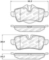 StopTech Performance 07-09 Mini Cooper/Cooper S Rear Brake Pads Stoptech