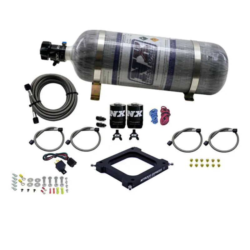 Nitrous Express 4500 Assassin Plate Stage 6 Nitrous Kit (50-300HP) w/12lb Bottle Nitrous Express