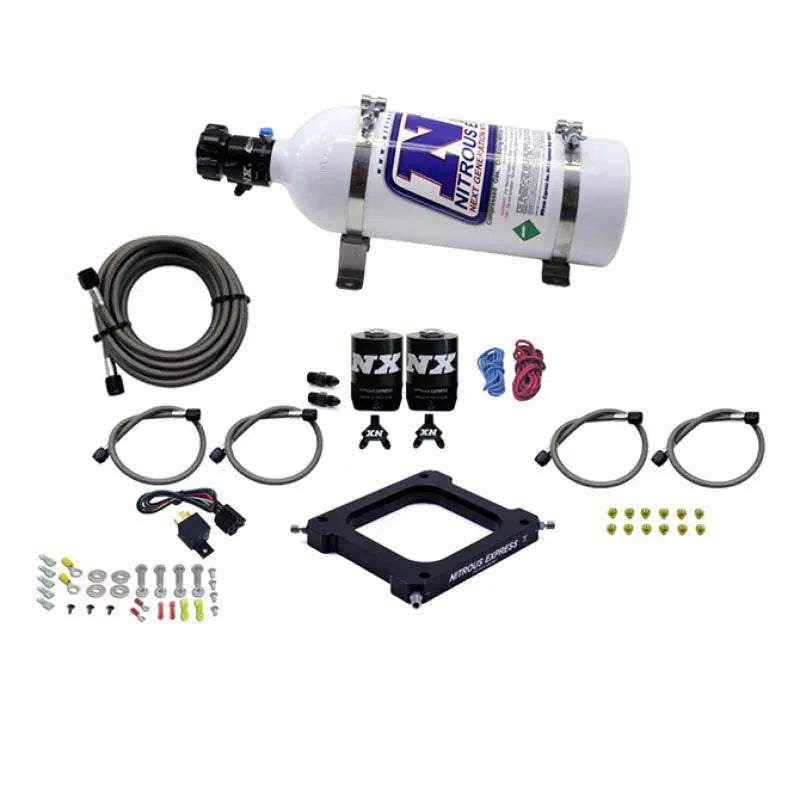 Nitrous Express 4500 Assassin Plate Stage 6 Nitrous Kit (50-300HP) w/5lb Bottle Nitrous Express