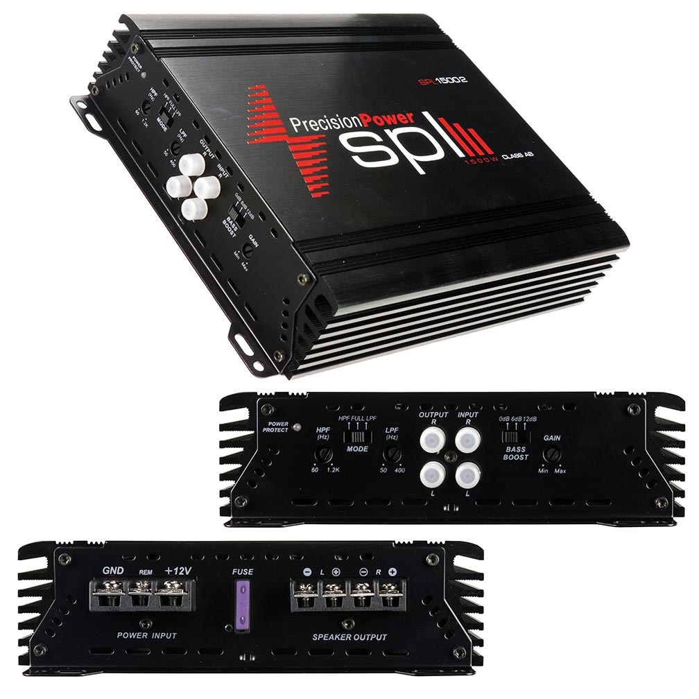 Precision Power SPL Audio 2 Channel Amplifier, 750W RMS/1500W MAX ...
