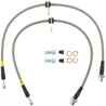 StopTech 02-12 Toyota Camry Coupe/Sedan / 04-08 Solara Rear Stainless Steel Brake Lines Stoptech