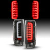 ANZO 1987-1996 Ford F-150 LED Taillights Black Housing Clear Lens (Pair) ANZO