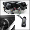 Spyder Audi A6 05-07 Projector Headlights Halogen Light Tube DRL Blk PRO-YD-ADA605-LTDRL-BK SPYDER
