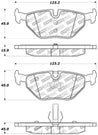 StopTech Performance 01-02 BMW Z3 / 03-09 Z4 / 10/90-07 3 Series / 99-09 Saab 9-5 Rear Brake Pads Stoptech