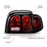 ANZO 1994-1998 Ford Mustang Taillight Dark Red Lens (OE Style) ANZO
