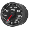 Autometer Spek-Pro Gauge Boost 2 1/16in 35psi Stepper Motor W/Peak & Warn Black/Black AutoMeter