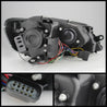 Spyder Volkswagen Jetta 11-14 Projector Headlights Halogen Light Tube DRL Blk PRO-YD-VJ11-LTDRL-BK SPYDER