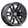 ICON Vector 6 17x8.5 6x120 0mm Offset 4.75in BS 67mm Bore Satin Black Wheel ICON