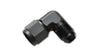 Vibrant -4AN Female to -4AN Male 90 Degree Swivel Adapter (AN to AN) - Anodized Black Only Vibrant