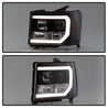 Spyder GMC Sierra 1500/2500/3500 07-13 V2 Projector Headlights- Black PRO-YD-GS07V2-LBDRL-BK SPYDER