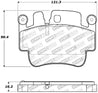 StopTech Performance 00-07 Porsche Boxster S / 06-07 Cayman / 99-05 911 Carrera Front Brake Pads Stoptech