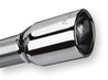 Borla Universal Polished Tip Single Oval Rolled Angle-Cut w/Clamp (inlet 2 1/4in. Outlet 3 5/8 x 2 1 Borla