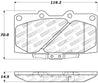 StopTech 89-96 Nissan 300ZX Sport Performance Front Brake Pads Stoptech