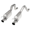 Stainless Works 2006-13 Corvette C6ZO6/ZR1 3in Axleback Chambered Mufflers Dual 4in Rolled Edge Tips Stainless Works