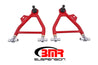 BMR 94-04 Mustang Lower A-Arms (Coilover Only) w/ Adj. Rod End and Tall Ball Joint - Red BMR Suspension